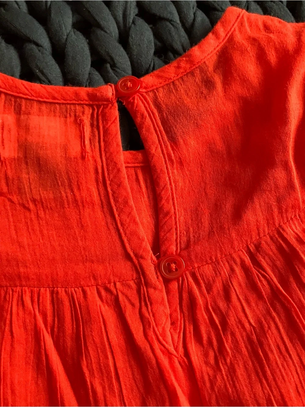 Kids Red Tiered Tunic Dress